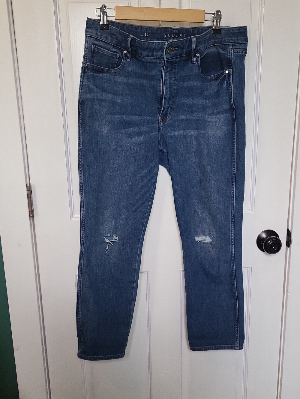 Sculpt High-Rise Straight Crop Jeans